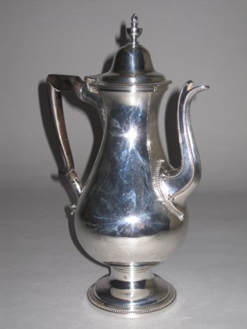 18th Century Old Sheffield Plate silver Coffee Pot, circa 1785. - Click to enlarge and for full details.
