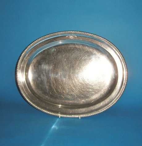 Old Sheffield Plate Silver Meat Dish. Circa 1800. - Click to enlarge and for full details.