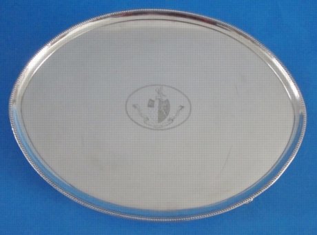 A George III Oval Salver, circa 1785. - Click to enlarge and for full details.