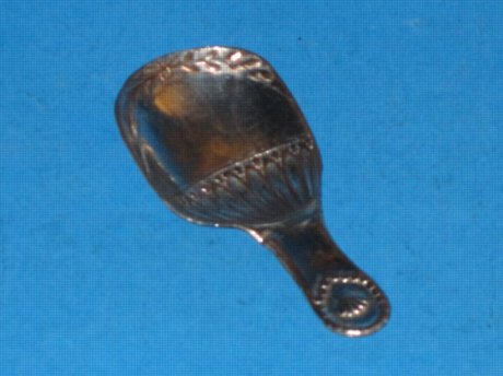 A George III Caddy spoon, circa 1780. - Click to enlarge and for full details.