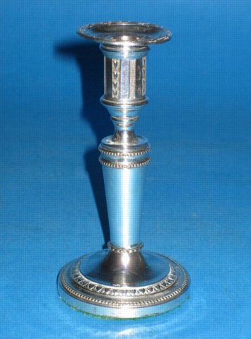 An unusual George III Round Shaped Taper Stick, circa 1780. - Click to enlarge and for full details.