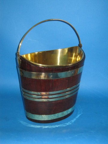 George III Mahogany & Brass Bucket, circa 1790. - Click to enlarge and for full details.