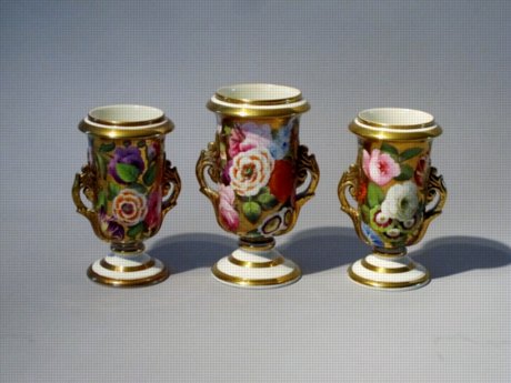 Garniture Vases, circa 1815. - Click to enlarge and for full details.