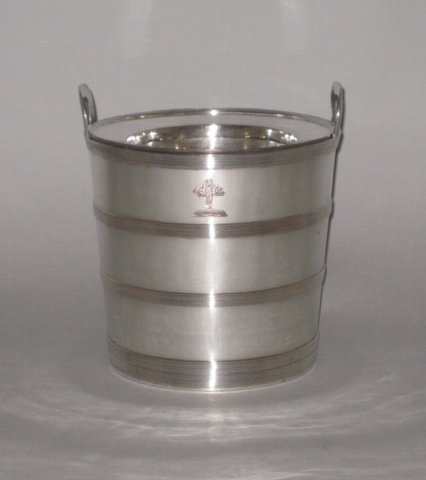 George III Old Sheffield Plate Silver Bucket Wine Cooler. Circa 1800. - Click to enlarge and for full details.