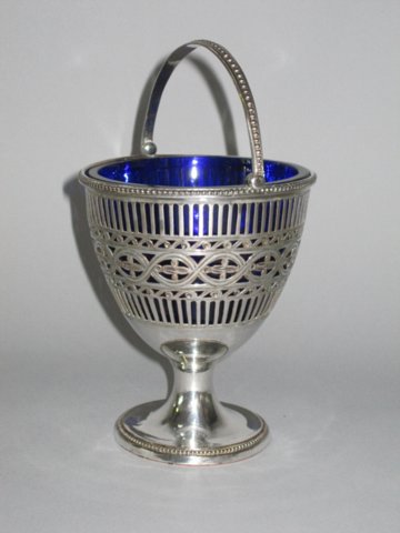 An Old Sheffield Plate Sugar Basket, circa 1775. - Click to enlarge and for full details.
