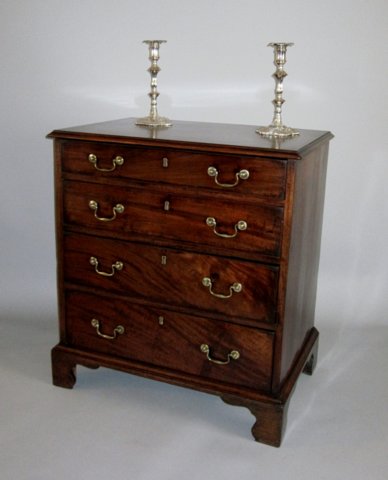 GEORGE III MAHOGANY CHEST, CIRCA 1775. - Click to enlarge and for full details.