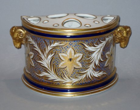 18TH CENTURY DERBY BOUGH POT. CIRCA 1795. - Click to enlarge and for full details.