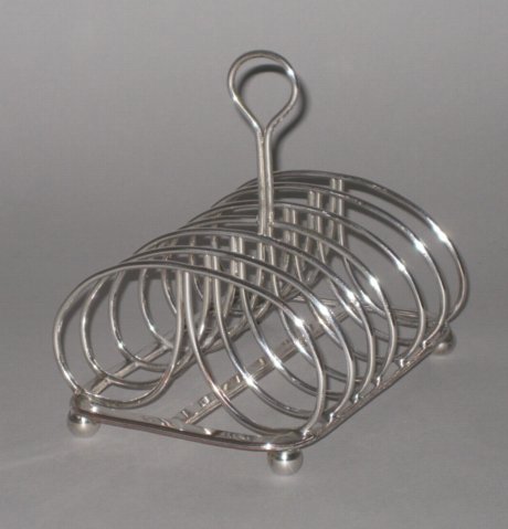 OLD SHEFFIELD PLATE SILVER TOAST RACK. Matthew Boulton. CIRCA 1790. - Click to enlarge and for full details.