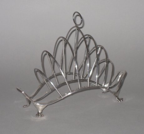 OLD SHEFFIELD PLATE SILVER TOAST RACK, Matthew Boulton. CIRCA 1790. - Click to enlarge and for full details.