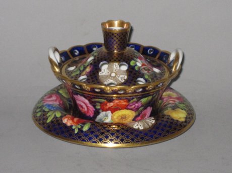 SPODE POT POURRI BOWL,COVER & STAND. PATTERN 1166. - Click to enlarge and for full details.
