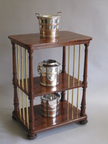 MAHOGANY ETAGERE. GEORGE IV, CIRCA 1825 - Click to enlarge and for full details.