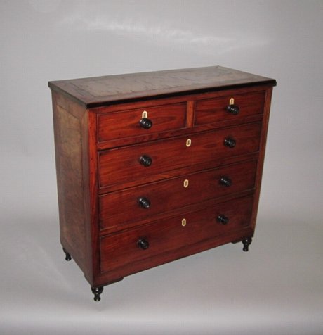 A CHARMING MINIATURE CHEST OF DRAWERS, GEORGE IV CIRCA 1820. - Click to enlarge and for full details.