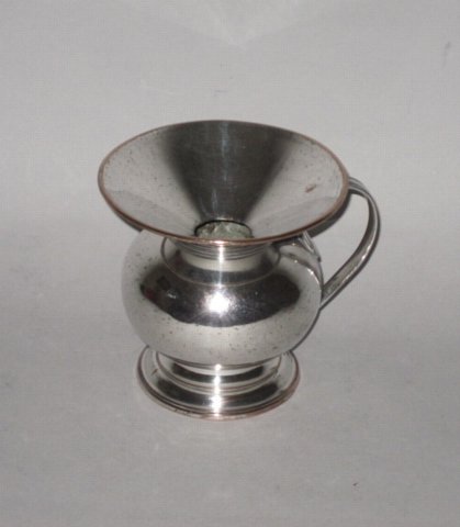 RARE OLD SHEFFIELD PLATE SILVER SPITTOON, C.1785 - Click to enlarge and for full details.