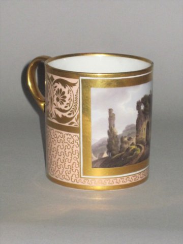 ​A FINE QUALITY SMALL FLIGHT BARR & BARR WORCESTER MUG, CIRCA 1804-13 - Click to enlarge and for full details.