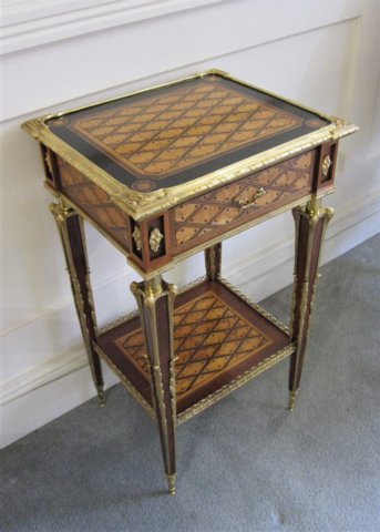 A FINE QUALITY ORMOLU MOUNTED OCCASSIONAL TABLE. Attributed to Donald Ross. English circa 1860. - Click to enlarge and for full details.