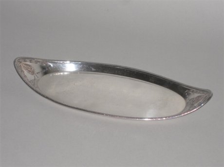 ​AN 18TH CENTURY OLD SHEFFIELD PLATE SILVER SNUFFER TRAY, CIRCA 1785.  - Click to enlarge and for full details.