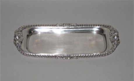 AN EARLY 19TH CENTURY OLD SHEFFIELD PLATE SILVER SNUFFER TRAY BY MATTHEW BOULTON, CIRCA 1815. - Click to enlarge and for full details.