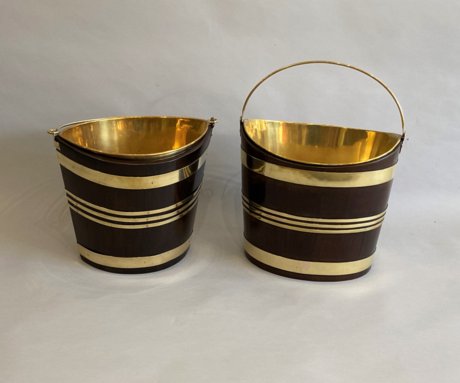 ​A LOVELY MATCHED PAIR OF LATE 18TH CENTURY MAHOGANY OYSTER BUCKETS GEORGE III, CIRCA 1790. - Click to enlarge and for full details.