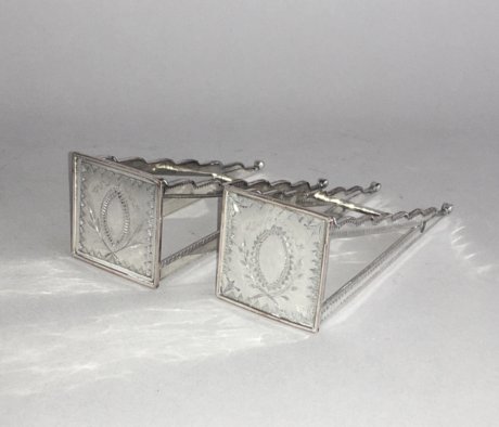 PAIR OF DISH WEDGES BY THOMAS LAW & CO, CIRCA 1785 - Click to enlarge and for full details.