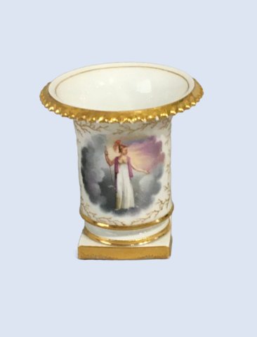 A RARE MINIATURE FLIGHT BARR & BARR WORCESTER VASE, CIRCA 1815. ​ - Click to enlarge and for full details.