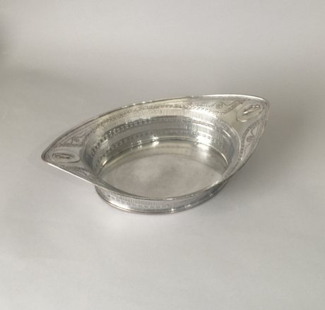 18th CENTURY OLD SHEFFIELD PLATE SILVER BASKET - Click to enlarge and for full details.