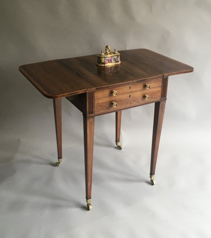 A SHERATON ROSEWOOD GAMES TABLE, CIRCA 1795. - Click to enlarge and for full details.