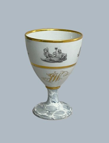 A RARE BARR FLIGHT & BARR WORCESTER PORCELAIN GOBLET, CIRCA 1800. - Click to enlarge and for full details.