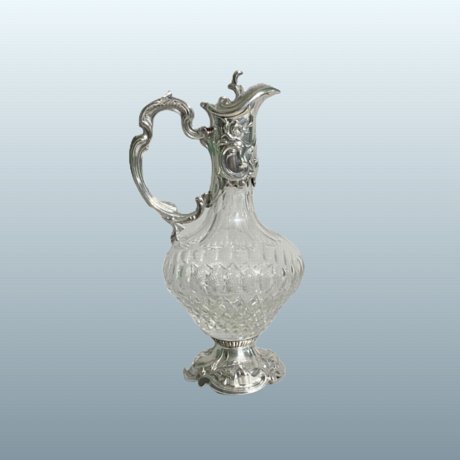 Silver mounted Claret Jug - Click to enlarge and for full details.
