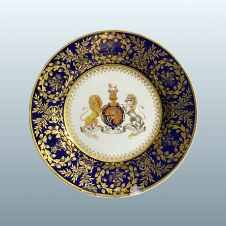 Rare Flight & Barr Worcester Royal Dessert Plate - Click to enlarge and for full details.