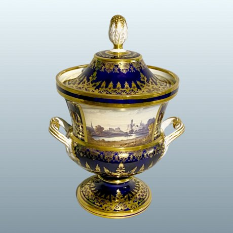 ​SPODE ICE PAIL & COVER, circa 1825. - Click to enlarge and for full details.