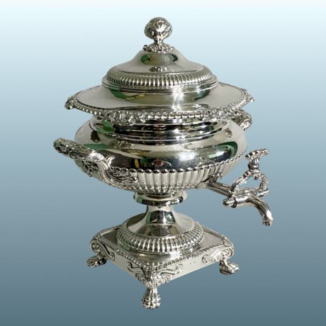 A Fine Old Sheffield Plate Tea Urn By Matthew Boulton, Circa 1820 - Click to enlarge and for full details.