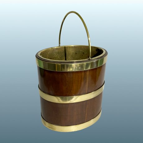 ​A Good Mahogany & Brass Bucket George III circa 1800. - Click to enlarge and for full details.