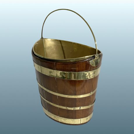 ​A Good Mahogany & Brass Oyster Bucket George III circa 1790. - Click to enlarge and for full details.