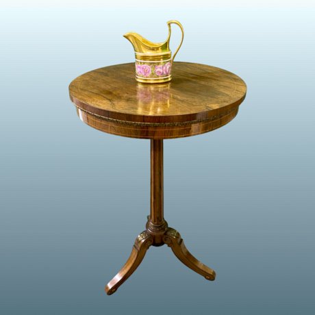 ​A Mid-19th Century Rosewood & Inlaid Lamp Table In the Manner of Holland & Sons, Circa 1830 - Click to enlarge and for full details.