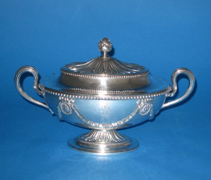 A fine 18th Century Old Sheffield Plate Sauce Tureen - Click to enlarge and for full details.