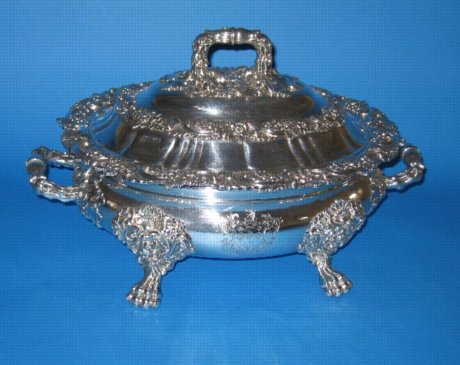 Regency Old Sheffield Soup Tureen & Cover - Click to enlarge and for full details.