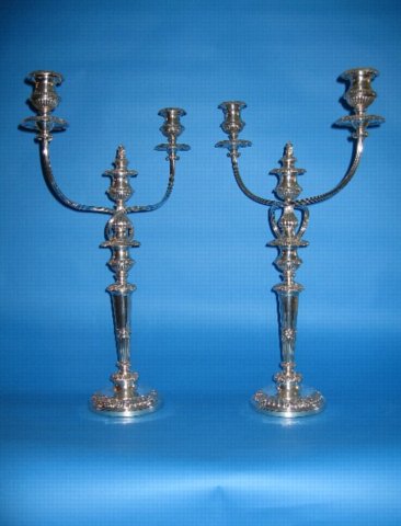 Pair of Regency period Candelabra - Click to enlarge and for full details.
