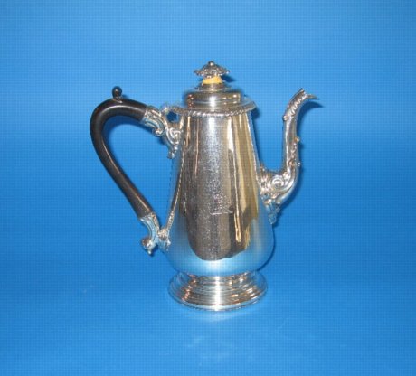 Old Sheffield Plate coffee pot - Click to enlarge and for full details.