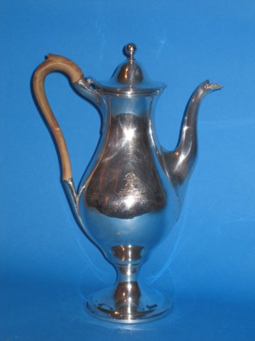 18th Century OldSheffield Plate coffee pot - Click to enlarge and for full details.