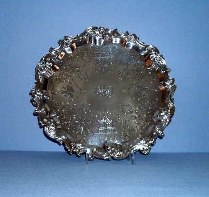Regency Old Sheffield Plate Salver - Click to enlarge and for full details.