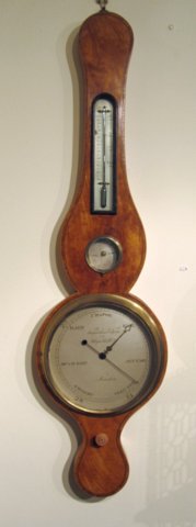 Georgian Satinwood Barometer, circa 1790. - Click to enlarge and for full details.