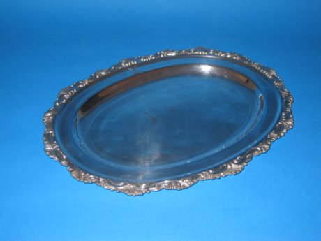 Regency Old Sheffield silver meat dish, circa 1825 - Click to enlarge and for full details.
