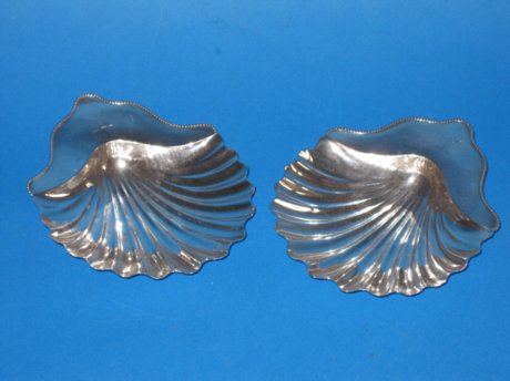Pair of late 18th Century Butter Shells, circa 1780 - Click to enlarge and for full details.