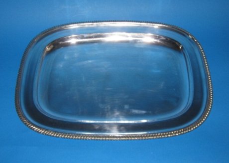 Regency period oblong meat dish, circa 1820. - Click to enlarge and for full details.