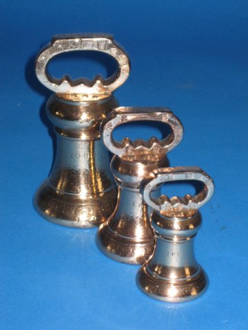Set of Three Imperial Weights for West Sussex. 1852 - Click to enlarge and for full details.